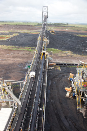 Lake Vermont Coal Mine Product Stockpile